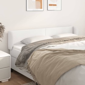 White synthetic leather headboard 183x23x78/88 cm by vidaXL, Headboards and footboards - Ref: Foro24-3116967, Price: 77,99 €,...