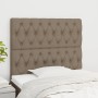 Headboards 2 units of taupe gray fabric 100x7x78/88 cm by vidaXL, Headboards and footboards - Ref: Foro24-3116662, Price: 87,...