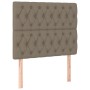 Headboards 2 units of taupe gray fabric 100x7x78/88 cm by vidaXL, Headboards and footboards - Ref: Foro24-3116662, Price: 87,...