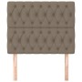 Headboards 2 units of taupe gray fabric 100x7x78/88 cm by vidaXL, Headboards and footboards - Ref: Foro24-3116662, Price: 87,...