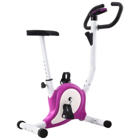 Bicicleta estática con resistencia de cinta morada de vidaXL, Bicicletas estáticas - Ref: Foro24-92011, Precio: 122,00 €, Des...