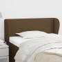 Dark brown fabric headboard 83x23x78/88 cm by vidaXL, Headboards and footboards - Ref: Foro24-3116981, Price: 50,99 €, Discou...