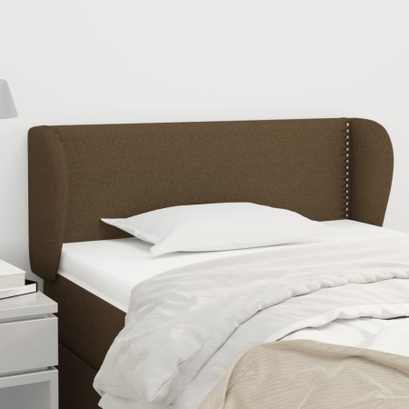 Dark brown fabric headboard 83x23x78/88 cm by vidaXL, Headboards and footboards - Ref: Foro24-3116981, Price: 50,99 €, Discou...