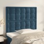 Headboards 2 units of dark blue velvet 90x5x78/88 cm by vidaXL, Headboards and footboards - Ref: Foro24-3116806, Price: 72,53...