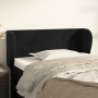 Black velvet headboard 83x23x78/88 cm by vidaXL, Headboards and footboards - Ref: Foro24-3116896, Price: 48,30 €, Discount: %