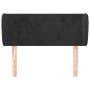 Black velvet headboard 83x23x78/88 cm by vidaXL, Headboards and footboards - Ref: Foro24-3116896, Price: 48,30 €, Discount: %