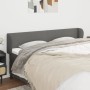 Cabecero de tela gris oscuro 163x23x78/88 cm de vidaXL, Cabeceros y pies de cama - Ref: Foro24-3116871, Precio: 74,63 €, Desc...