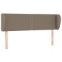 Taupe gray fabric headboard 147x23x78/88 cm by vidaXL, Headboards and footboards - Ref: Foro24-3117006, Price: 76,36 €, Disco...