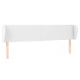 Cabecero de cuero sintético blanco 163x23x78/88 cm de vidaXL, Cabeceros y pies de cama - Ref: Foro24-3116961, Precio: 69,56 €...