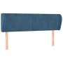 Cabecero de terciopelo azul oscuro 147x23x78/88 cm de vidaXL, Cabeceros y pies de cama - Ref: Foro24-3116916, Precio: 73,99 €...