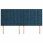 Headboards 4 units of dark blue velvet 100x5x78/88 cm by vidaXL, Headboards and footboards - Ref: Foro24-3116836, Price: 134,...