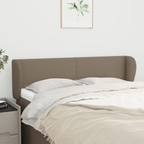 Cabecero de tela gris taupe 147x23x78/88 cm de vidaXL, Cabeceros y pies de cama - Ref: Foro24-3116866, Precio: 69,99 €, Descu...