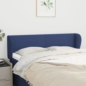 Blue fabric headboard 147x23x78/88 cm by vidaXL, Headboards and footboards - Ref: Foro24-3116868, Price: 67,99 €, Discount: %