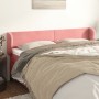 Cabecero de terciopelo rosa 163x23x78/88 cm de vidaXL, Cabeceros y pies de cama - Ref: Foro24-3116923, Precio: 68,30 €, Descu...