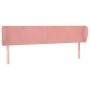 Cabecero de terciopelo rosa 163x23x78/88 cm de vidaXL, Cabeceros y pies de cama - Ref: Foro24-3116923, Precio: 68,30 €, Descu...