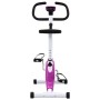 Bicicleta estática con resistencia de cinta morada de vidaXL, Bicicletas estáticas - Ref: Foro24-92011, Precio: 133,40 €, Des...