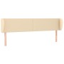 Cabecero de tela color crema 183x23x78/88 cm de vidaXL, Cabeceros y pies de cama - Ref: Foro24-3116883, Precio: 77,29 €, Desc...