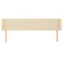 Cream fabric headboard 183x23x78/88 cm by vidaXL, Headboards and footboards - Ref: Foro24-3116883, Price: 76,65 €, Discount: %