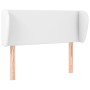 Cabecero de cuero sintético blanco 93x23x78/88 cm de vidaXL, Cabeceros y pies de cama - Ref: Foro24-3116943, Precio: 54,39 €,...