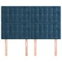 Headboards 4 units dark blue velvet 72x5x78/88 cm by vidaXL, Headboards and footboards - Ref: Foro24-3116818, Price: 121,06 €...