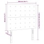 Kopfteile 2 Einheiten aus rosa Samt 100x5x78/88 cm von vidaXL, Kopf- und Fußteile - Ref: Foro24-3116813, Preis: 72,18 €, Raba...