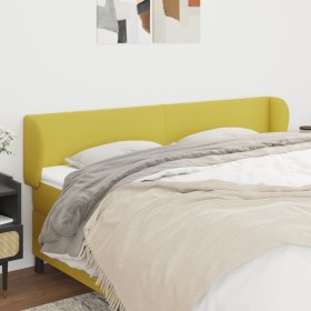 Green fabric headboard 203x23x78/88 cm by vidaXL, Headboards and footboards - Ref: Foro24-3116893, Price: 64,99 €, Discount: %