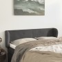 Cabecero de terciopelo gris oscuro 147x23x78/88 cm de vidaXL, Cabeceros y pies de cama - Ref: Foro24-3116913, Precio: 66,72 €...