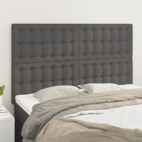 Headboards 4 units gray synthetic leather 72x5x78/88 cm by vidaXL, Headboards and footboards - Ref: Foro24-3116426, Price: 11...