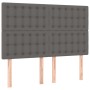 Headboards 4 units gray synthetic leather 72x5x78/88 cm by vidaXL, Headboards and footboards - Ref: Foro24-3116426, Price: 11...