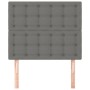 Headboards 2 units of dark gray fabric 90x5x78/88 cm by vidaXL, Headboards and footboards - Ref: Foro24-3116749, Price: 57,72...