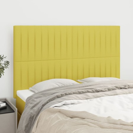 Headboards 4 units green fabric 72x5x78/88 cm by vidaXL, Headboards and footboards - Ref: Foro24-3116575, Price: 107,99 €, Di...