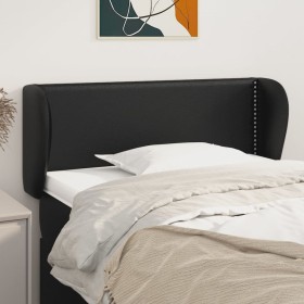 Black synthetic leather headboard 103x23x78/88 cm by vidaXL, Headboards and footboards - Ref: Foro24-3117088, Price: 48,35 €,...