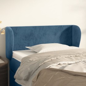 Dark blue velvet headboard 93x23x78/88 cm by vidaXL, Headboards and footboards - Ref: Foro24-3116904, Price: 50,06 €, Discoun...