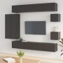 8-piece black plywood TV furniture set by vidaXL, TV Furniture - Ref: Foro24-3114495, Price: 401,13 €, Discount: %