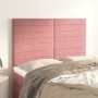 Headboards 4 units pink velvet 72x5x78/88 cm by vidaXL, Headboards and footboards - Ref: Foro24-3116525, Price: 109,80 €, Dis...