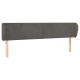 Dark gray velvet headboard 163x23x78/88 cm by vidaXL, Headboards and footboards - Ref: Foro24-3116919, Price: 70,29 €, Discou...