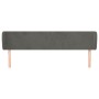 Dark gray velvet headboard 163x23x78/88 cm by vidaXL, Headboards and footboards - Ref: Foro24-3116919, Price: 70,29 €, Discou...