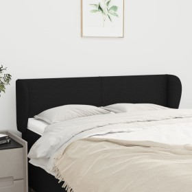 Black fabric headboard 147x23x78/88 cm by vidaXL, Headboards and footboards - Ref: Foro24-3116864, Price: 67,31 €, Discount: %