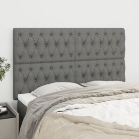 Headboards 4 units of dark gray fabric 80x7x78/88 cm by vidaXL, Headboards and footboards - Ref: Foro24-3116675, Price: 150,3...