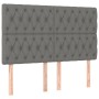 Headboards 4 units of dark gray fabric 80x7x78/88 cm by vidaXL, Headboards and footboards - Ref: Foro24-3116675, Price: 151,5...