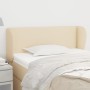 Cream fabric headboard 103x23x78/88 cm by vidaXL, Headboards and footboards - Ref: Foro24-3116999, Price: 51,30 €, Discount: %