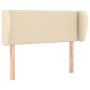 Cream fabric headboard 103x23x78/88 cm by vidaXL, Headboards and footboards - Ref: Foro24-3116999, Price: 51,30 €, Discount: %