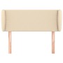 Cream fabric headboard 103x23x78/88 cm by vidaXL, Headboards and footboards - Ref: Foro24-3116999, Price: 51,30 €, Discount: %