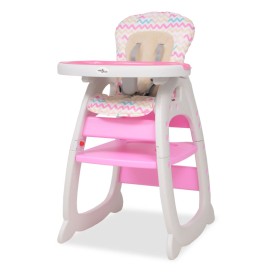 3-in-1 convertible high chair with pink table by vidaXL, Chairs and high chairs for children - Ref: Foro24-10143, Price: 126,...