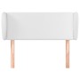 Cabecero de cuero sintético blanco 103x23x78/88 cm de vidaXL, Cabeceros y pies de cama - Ref: Foro24-3117089, Precio: 55,99 €...