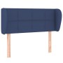 Cabecero de tela azul 83x23x78/88 cm de vidaXL, Cabeceros y pies de cama - Ref: Foro24-3117124, Precio: 49,40 €, Descuento: %