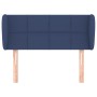 Cabecero de tela azul 83x23x78/88 cm de vidaXL, Cabeceros y pies de cama - Ref: Foro24-3117124, Precio: 49,40 €, Descuento: %