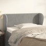 Light gray velvet headboard 93x23x78/88 cm by vidaXL, Headboards and footboards - Ref: Foro24-3117040, Price: 52,86 €, Discou...