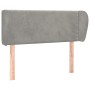 Light gray velvet headboard 93x23x78/88 cm by vidaXL, Headboards and footboards - Ref: Foro24-3117040, Price: 52,86 €, Discou...