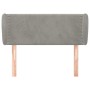 Light gray velvet headboard 93x23x78/88 cm by vidaXL, Headboards and footboards - Ref: Foro24-3117040, Price: 52,86 €, Discou...